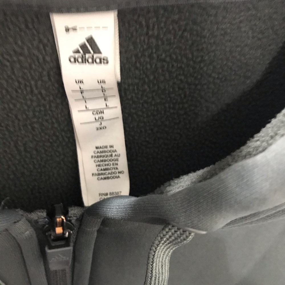 Men’s Adidas Climawarm Grey Hoodie - Picture 5 of 6